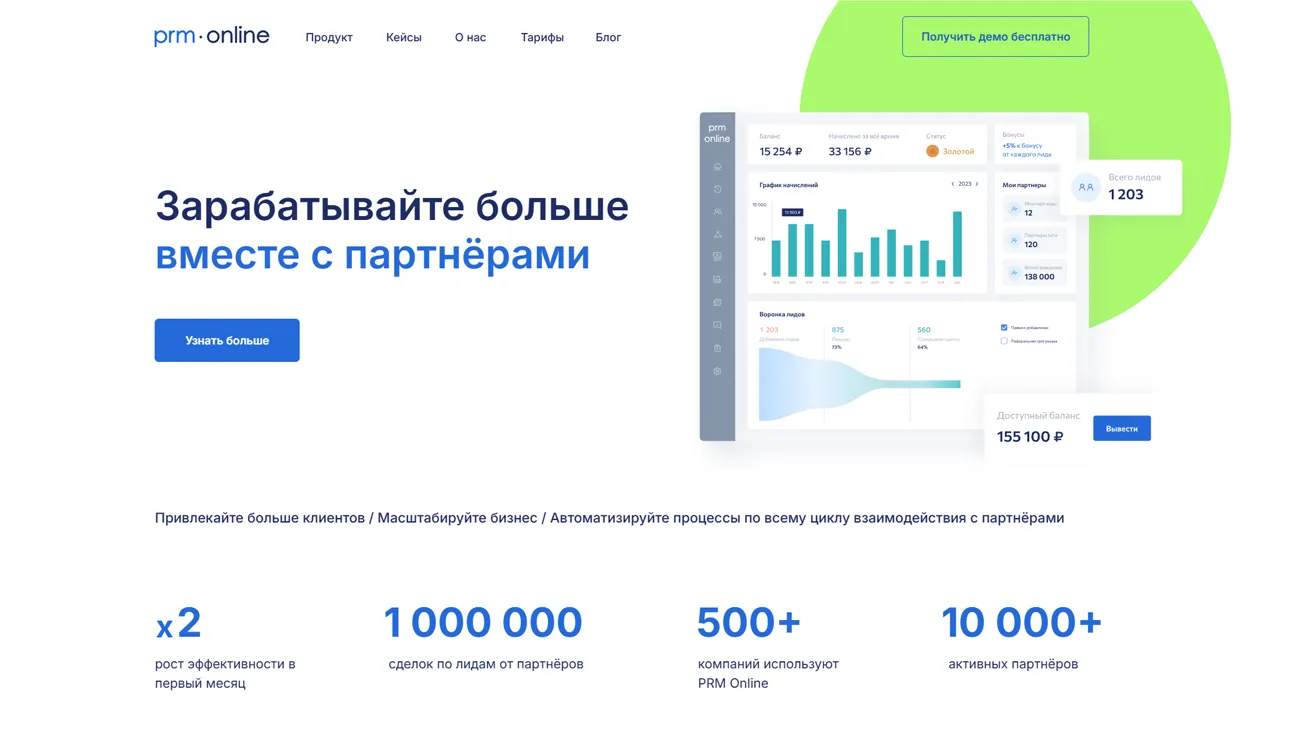 PRM Online - платформа партнерского маркетинга