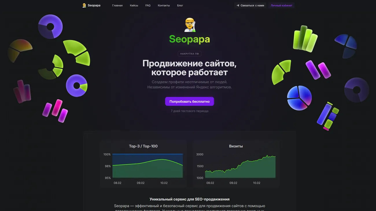 Seopapa – сервис накрутки поведенческих факторов сайта